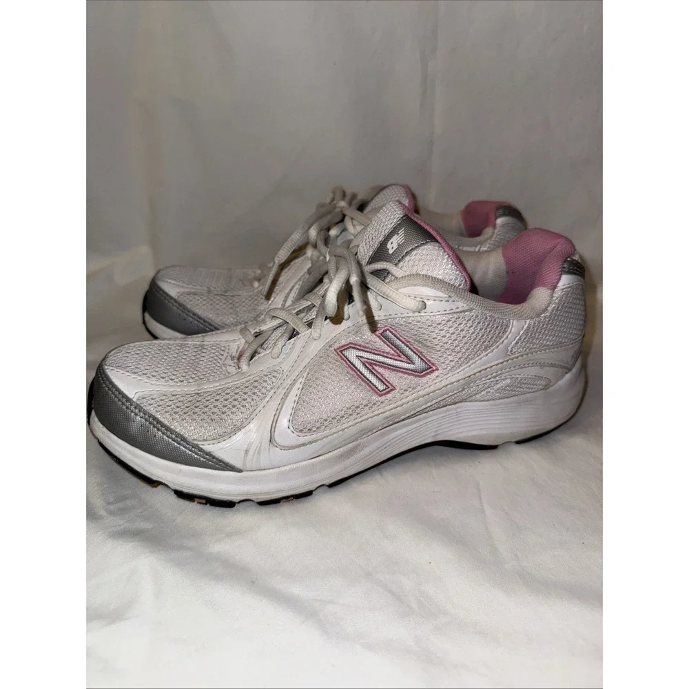 New Balance Womens Running Shoes 496 Size 9 White Pink WW496WP‎ Running Shoes
